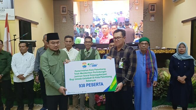 
					Pemkot Palembang Berikan Perlindungan Jaminan Sosial Ketenagakerjaan bagi 3.081 Perangkat RT/RW dan 938 Ustadz/Ustadzah