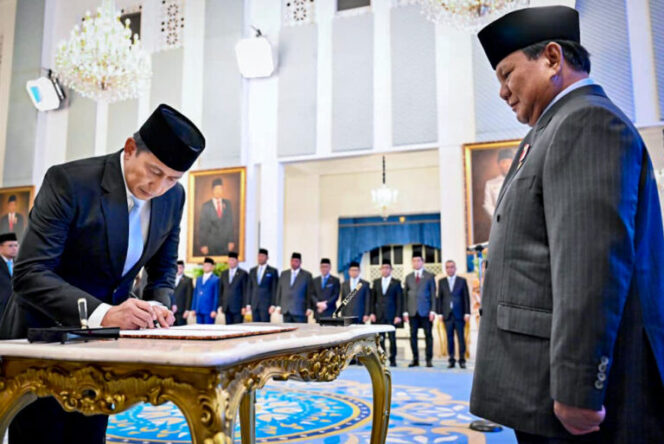 
					Prabowo Lantik Kepala dan Wakil Kepala Badan, Penasihat Khusus Presiden, serta Kepala LKPP