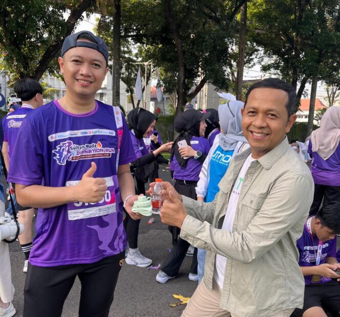 
					BPJS Ketenagakerjaan Palembang Berkontribusi untuk Lingkungan dengan Tukar Botol Plastik di Digination Run