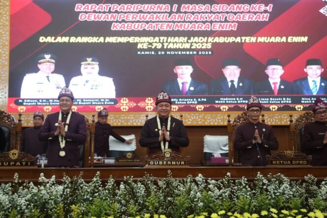 
Hadir HUT Muara Enim, Gubernur Herman Deru Tekankan Efisiensi Tanpa Kurangi Pendapatan ASN