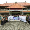Rombongan Paskibraka Pali di Kantor Kesbangpol Bali. Foto : Istimewa