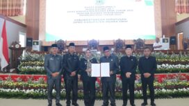 Pemkab Muara Enim bersama DPRD Muara Enim resmi menetapkan Program Pembentukan Peraturan Daerah (Propemperda) Kabupaten Muara Enim Tahun 2026. Foto : Diskominfo Muara Enim