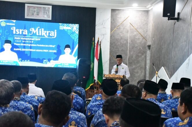 
Peringati Isra Mikraj, Kemenag Sumsel Ajak ASN Perkuat Iman dan Peduli Lingkungan