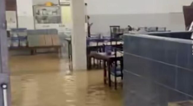 Suasana banjir di OKI. Foto : Ist