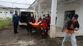 Bocah yang dilaporkan tenggelam di Sungai Lematang, Desa Muara lawai, Muara Enim akhirnya ditemukan meninggal dunia oleh tim SAR gabungan pada Jumat 16 Januari 2026/ist