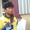 Driver Ojol Palembang Herdi Gunawan (18), sesuai buat laporan ke SPKT Polrestabes Palembang. Foto : Urban Id