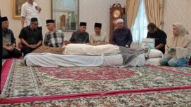 Rumah Duka almarhum Kms. H. Abdul Halim Ali atau yang akrab disapa Haji Halim di Jalan Dr. M. Isa, pada Kamis, 22 Januari 2026/ist.
