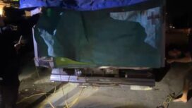 Truk yang diduga menyelundupkan pupuk subsidi yang hendak menuju Jambi. Foto : Istimewa