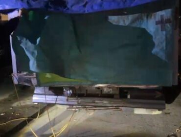 Truk yang diduga menyelundupkan pupuk subsidi yang hendak menuju Jambi. Foto : Istimewa