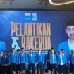 Pelantikan Syaidina Ali sebagai Ketua Pengurus Koordinator Cabang (PKC) Pergerakan Mahasiswa Islam Indonesia (PMII) Sumatera Selatan (Sumsel) periode 2025–2027 beserta pengurus. Foto : Abdullah Toriq/Urban Id
