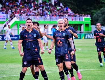 Para punggawa Sumsel United saat melakukan selebrasi. Foto : Istimewa