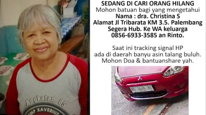
Lansia di Palembang yang diculik, Foto : Istimewa