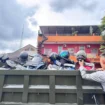 Petugas gabungan lakukan penertiban di kawasan sekitar PS Mall Palembang (Satpol PP)