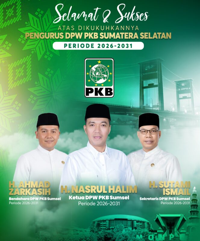 
Kepengurusan DPW PKB Sumsel.