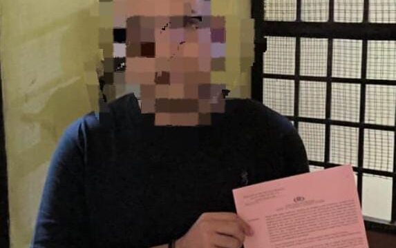 Kepala Kantor Pos Pagar Alam yang menjadi tersangka terkait kasus pelecehan seksual. Foto : Polres Pagar Alam