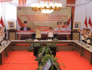 Rapat Koordinasi (Rakor) bersama Menteri Koordinator Bidang Infrastruktur dan Pembangunan Kewilayahan, Agus Harimurti Yudhoyono (AHY), di Griya Agung pada Selasa, 10 Februari 2026/ist. 