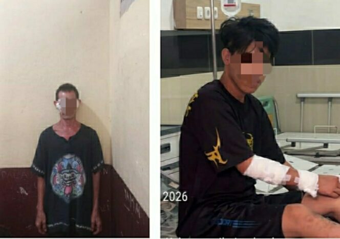 
Dua pelaku pengeroyokan. Foto : Istimewa