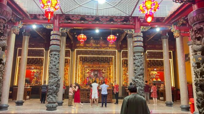 
Perayaan Tahun Baru Imlek 2026 di Kelenteng Gie Hap Bio Palembang pada Selasa, 17 Februari 2026/ist. 