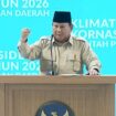 Presiden Prabowo Subianto memberikan sambutan di Rakornas Pemerintah Pusat dan Daerah Tahun 2026. Foto: You Tube Kemendagri RI