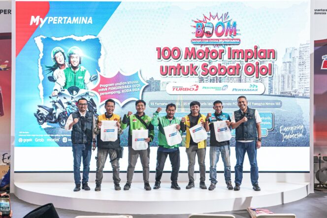 
Pertamina Patra Niaga Siapkan 100 Motor untuk Ojol Lewat Program BOOM Berkah Ojek Online MyPertamina