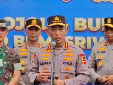Kepala Kepolisian Republik Indonesia (Kapolri), Jenderal Listyo Sigit Prabowo memimpin apel siaga keamanan dan ketertiban masyarakat (kamtibmas) bersama ribuan pengemudi ojek online (ojol) dan buruh di Kota Palembang, Minggu, 8 Maret 2026/ist.