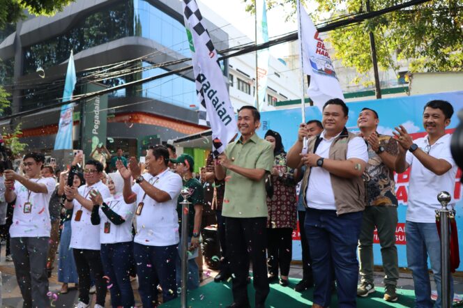 
Ratusan warga Palembang resmi diberangkatkan mengikuti program Mudik Nyaman Bersama Pegadaian pada Kamis, 12 Maret 2026/ist.