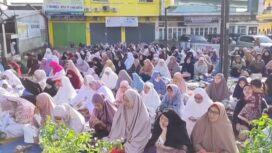 Suasana salat id di Banyuasin. Foto : Jefri/Urban Id