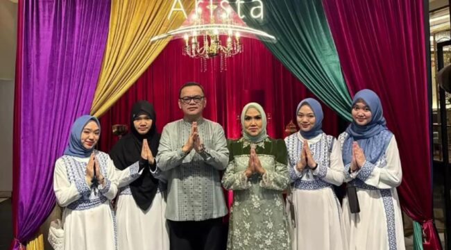 Suasana Bupati Empat Lawang Joncik Muhammad diduga menggelar Open House di Hotel Bintang Lima di Palembang. Foto : Istimewa