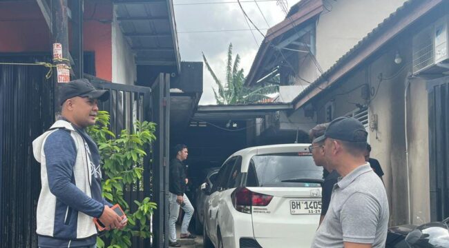 Lokasi teror Bom Molotov. Foto : Istimewa