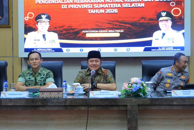 
Gubernur Herman Deru Tekankan Pencegahan Dini dan Kesamaan Persepsi Hadapi Karhutla 2026