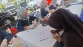 BRIMedika saat melakukan kegiatan pemeriksaan kesehatan gratis. Foto : Istimewa