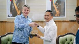 Pertemuan resmi Pemkot Palembang dengan Duta Besar Australia untuk Indonesia, Roderick Brazier, di Rumah Dinas Wali Kota, Rabu, 8 April 2026.