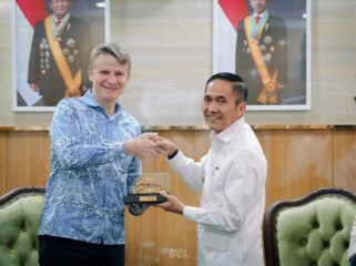 Pertemuan resmi Pemkot Palembang dengan Duta Besar Australia untuk Indonesia, Roderick Brazier, di Rumah Dinas Wali Kota, Rabu, 8 April 2026.