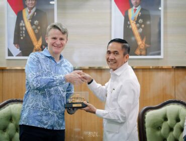 Pertemuan resmi Pemkot Palembang dengan Duta Besar Australia untuk Indonesia, Roderick Brazier, di Rumah Dinas Wali Kota, Rabu, 8 April 2026.