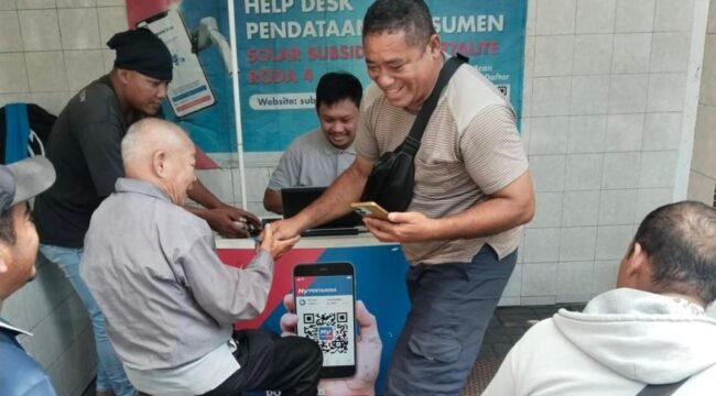 Patra Niaga Regional Jatimbalinus menerima dan menampung aspirasi dari kelompok sopir truk terkait penerapan barcode dalam program Subsidi Tepat. Foto : Patra Niaga