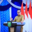 Wamendagri Bima Arya saat menghadiri sinkronisasi pembangunan antara pusat dan daerah kembali menjadi sorotan dalam Musrenbang Sumsel 2026 yang digelar di Griya Agung Palembang. Foto : Humas Pemprov Sumsel