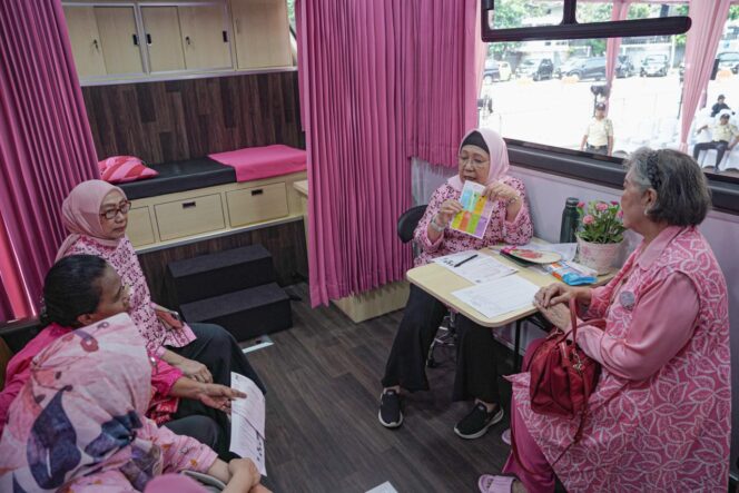 
Patra Niaga saat menghadirkan pasar murah dan edukasi kesehatan bagi 1.000 ibu rumah tangga dan masyarakat. Foto : Patra Niaga