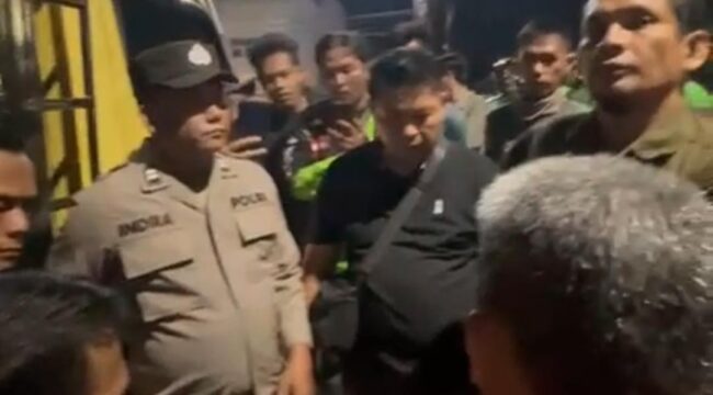 Upaya penyelesaian secara persuasif terkait penghalangan tempat usaha oleh oknum polisi. Foto : Istimewa