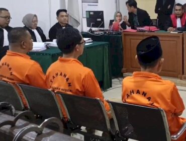 Sidang di Pengadilan Negeri Klas I A Palembang, jaksa penuntut umum (JPU) menuntut terdakwa dengan hukuman lima tahun penjara serta denda sebesar Rp10 miliar. Foto : Istimewa