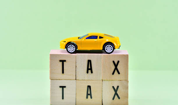 Ilustrasi pajak kendaraan. Foto : Istock