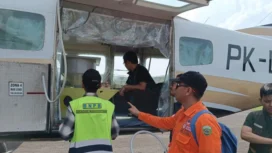 Tim BNPB bersama BPBD Sumsel melakukan persiapan melakukan OMC di Sumsel. Foto : Dok. BPBD Sumsel