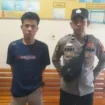 Pelaku pembunuhan di Pendopo saat menyerahkan diri. (Dok. Polres Empat Lawang)