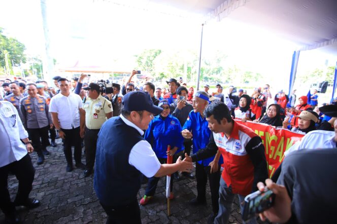 
Herman Deru Tegaskan Komitmen Perjuangkan Kesejahteraan Buruh Sumsel di Peringatan May Day