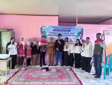 PT Pertamina Patra Niaga Kilang Plaju terus mendorong peningkatan kualitas kesehatan masyarakat melalui edukasi gizi bagi ibu hamil dan balita di Desa Sungai Rebo, Rabu, 13 Mei 2026/ist.
