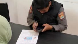 Salah satu petugas Dishub Kota Palembang yang dilakukan BAP oleh Dinas BKPSDM Palembang. Foto : Istimewa