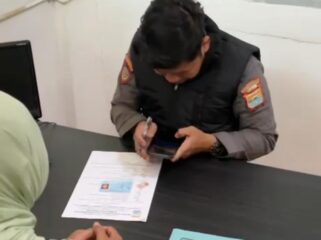 Salah satu petugas Dishub Kota Palembang yang dilakukan BAP oleh Dinas BKPSDM Palembang. Foto : Istimewa