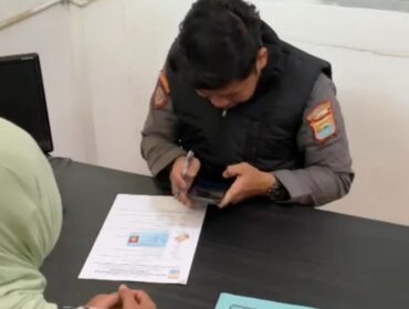 Salah satu petugas Dishub Kota Palembang yang dilakukan BAP oleh Dinas BKPSDM Palembang. Foto : Istimewa