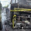 Kondisi Bus ALS dan Truk Tangki BBM di Muratara seusai kecelakaan. Foto : Istimewa