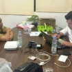 Kepala BKPSDM Muratara saat diperiksa usai OTT di kantor BKPSDM Muratara. (Dok. Polres Muratara)
