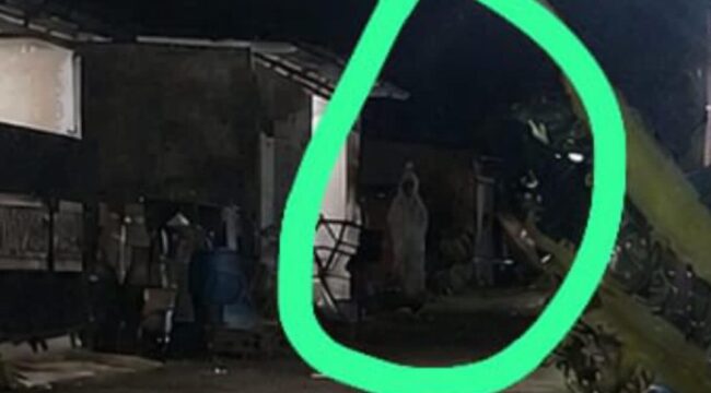 Postingan dari Medsos OyPalembang saat memberikan informasi adanya pocong di Gandus. Foto : OyPalembang